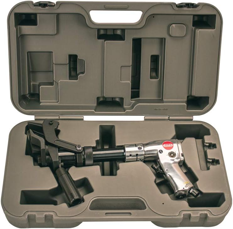Pneumatic Air Powered Bead Breaker with 2-11/16-Inch Jaw Opening, Handle Exhaust, Includes Storage/Carry Case V988