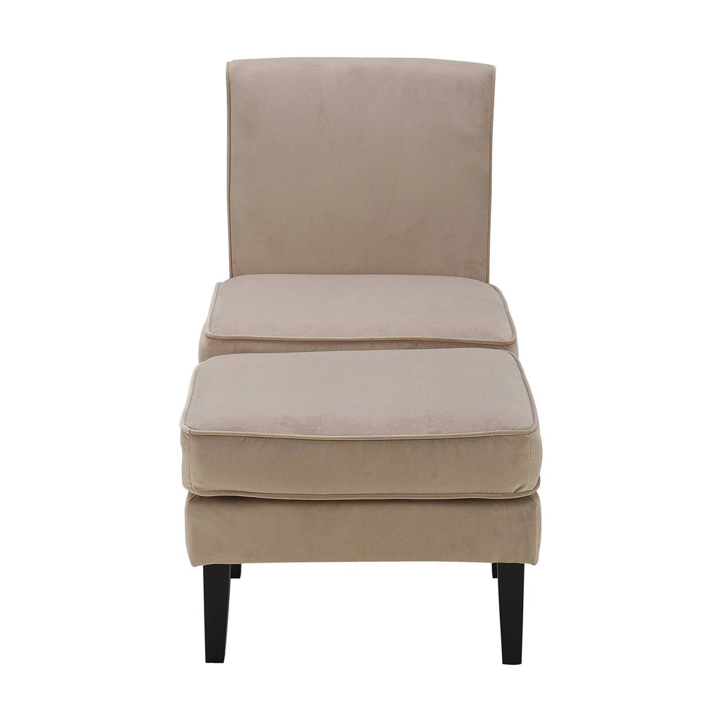 Taupe Olivia Chair and Ottoman B673201