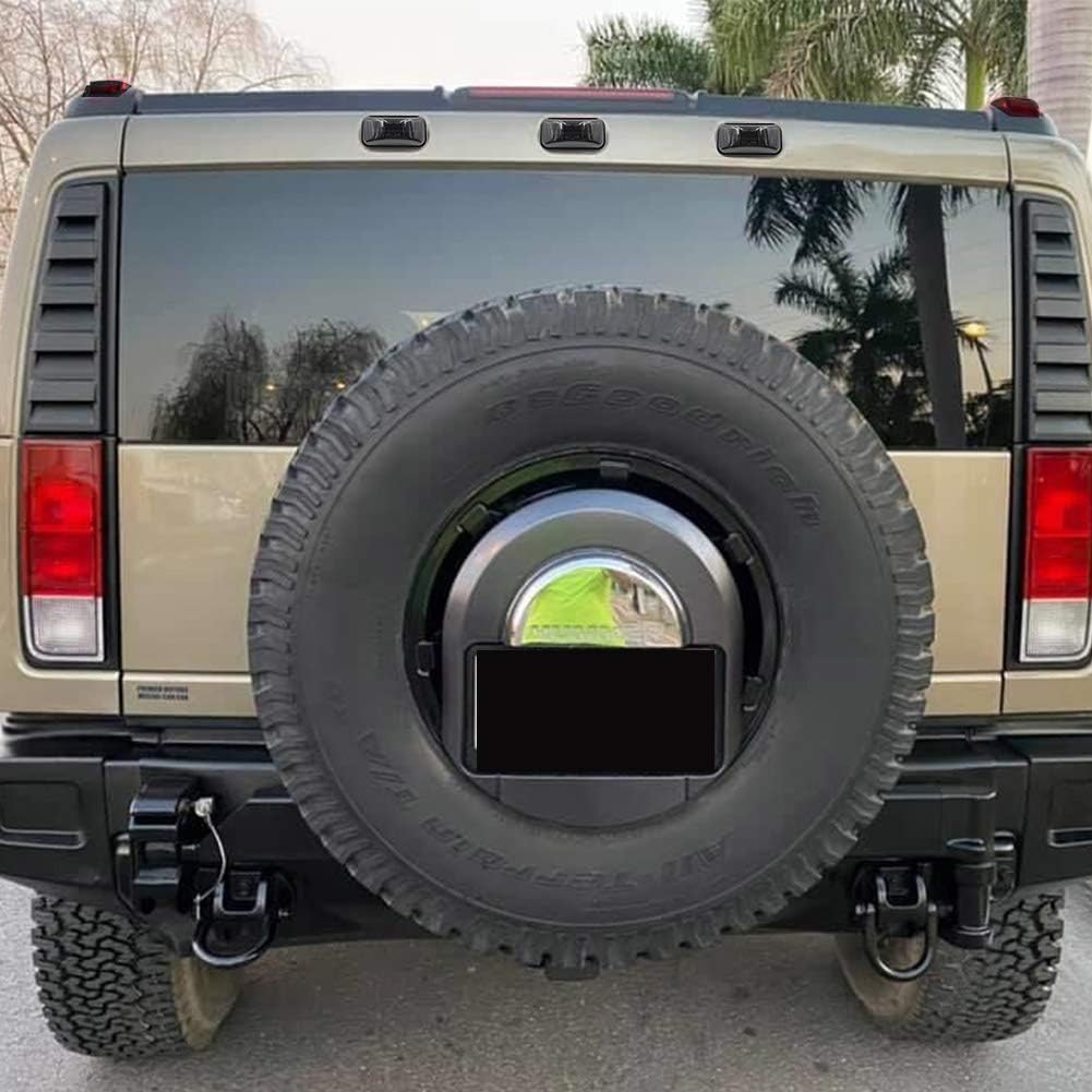 LED Cab Roof Smoke Lens Light Kit 10pcs For Hummer H2 SUT Dark Black Lens Amber/Red Led Light T93046