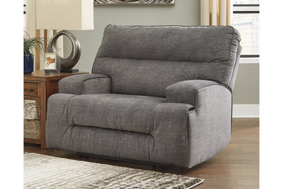 Charcoal Wide Seat Recliner J1179