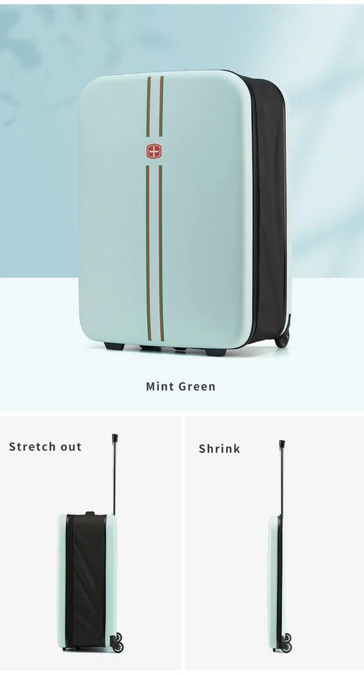 Blue 24 Inch Collapsible Suitcase P2148
