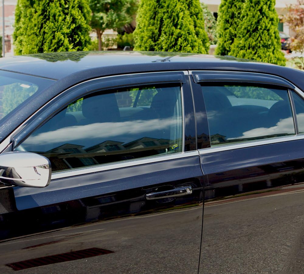 4-Piece Dark Smoke Side Window Deflector P236371