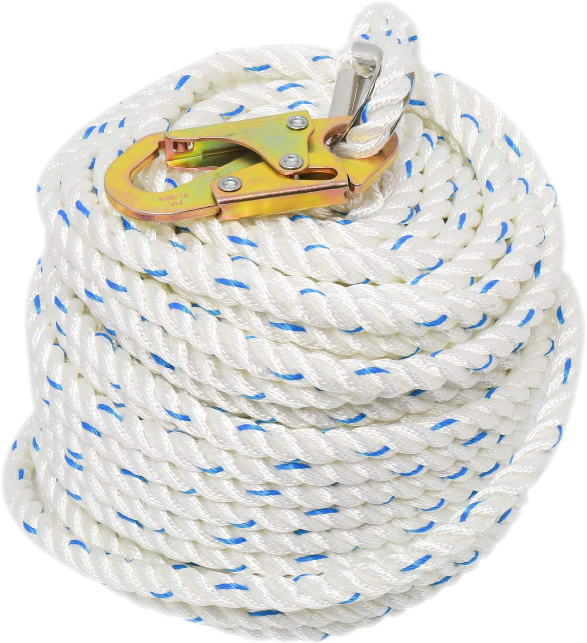 5/8 Inch 100ft Fall Protection Vertical Lifeline Rope with Snap Hook E388517