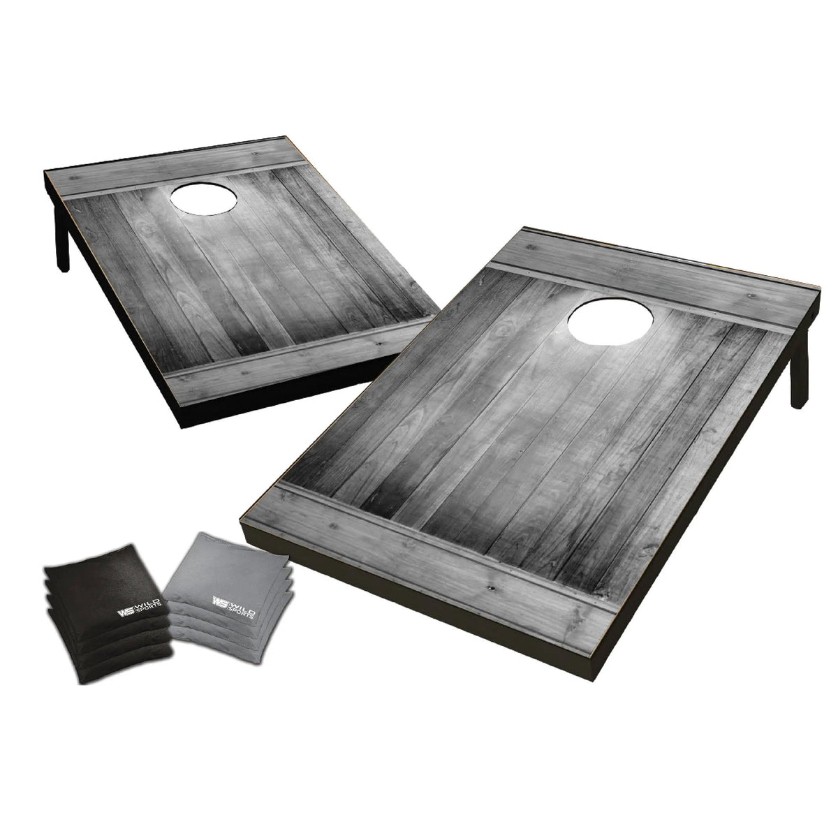 Wood Gray Cornhole Set X4715
