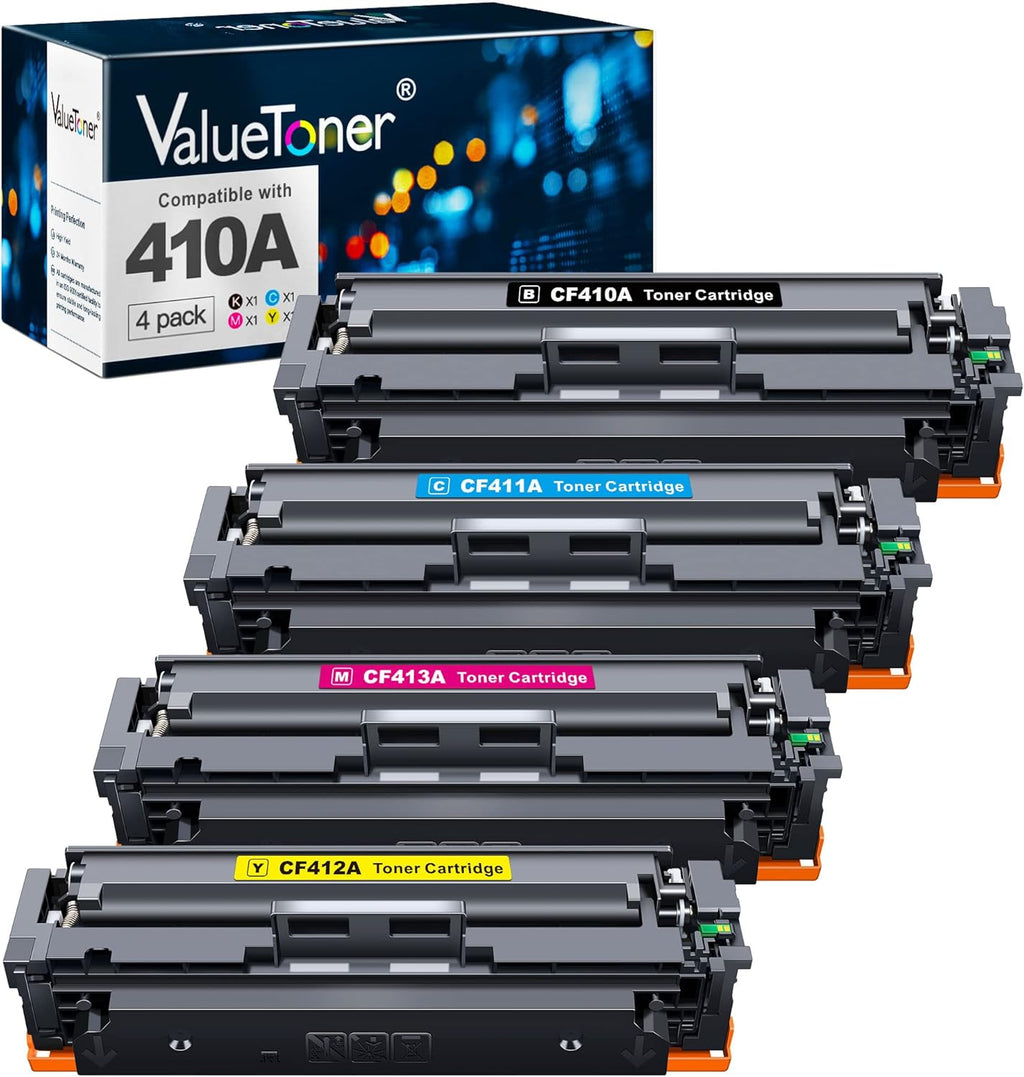 Compatible Toner Cartridges 410A 410X CF410A CF411A CF412A CF413A (1BK+1C+1M+1Y) A762031