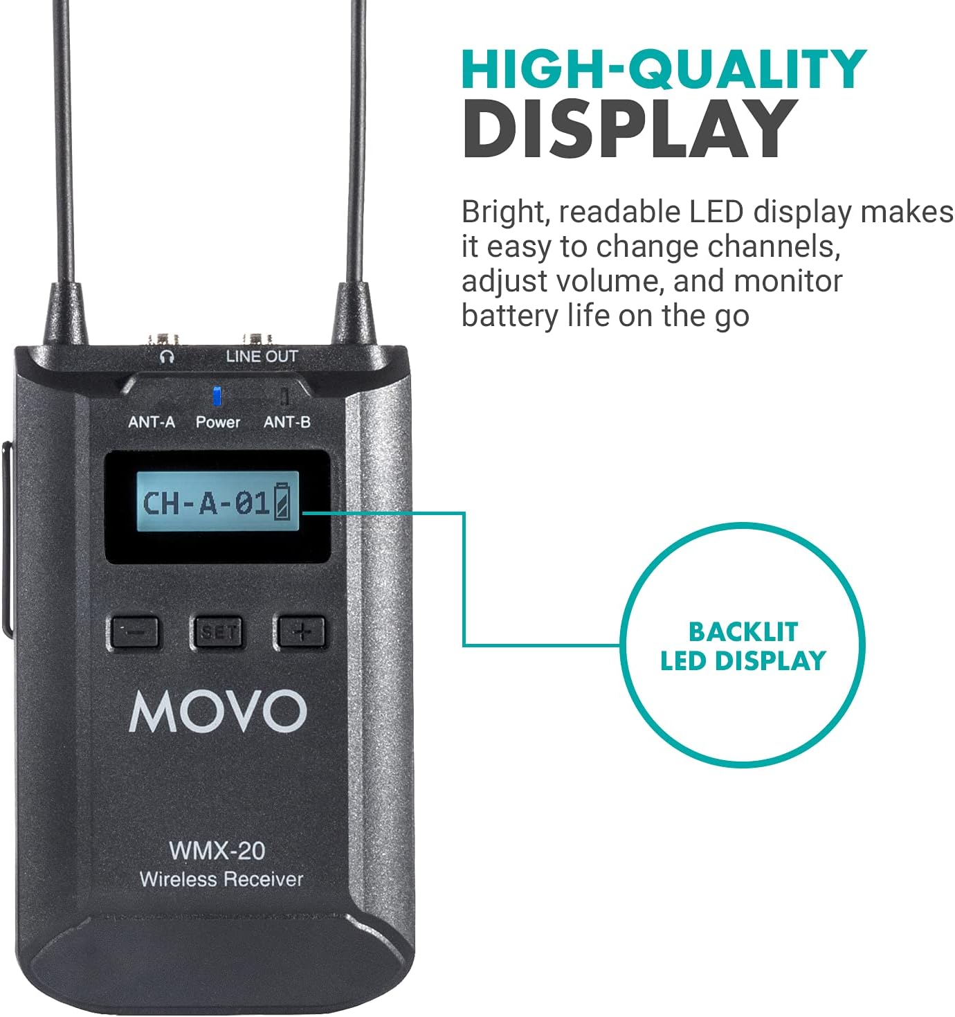 Wireless Handheld Microphone System with Receiver, 48 Channels UHF L80720