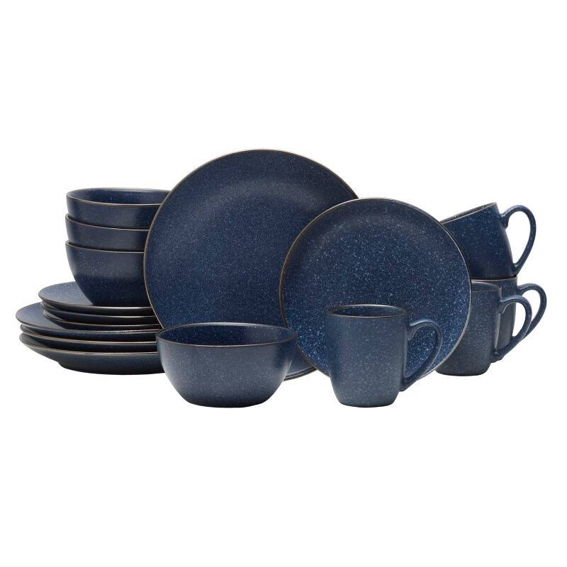 16-pc. Blue Speckling Dinnerware Set Z67517