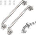 2 Pack Brushed Nickel SUS304 Safety Bathroom Grab Bars with Concealed Screws L983305