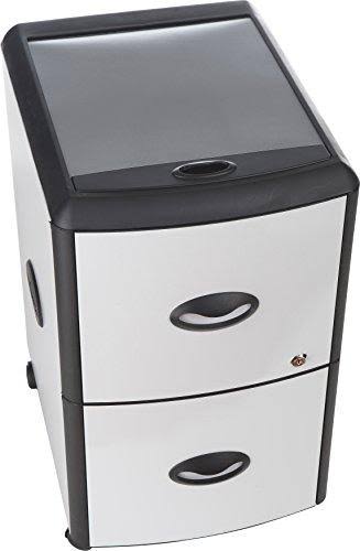 2-Drawer Mobile File Cabinet with Lock, Metal T45930
