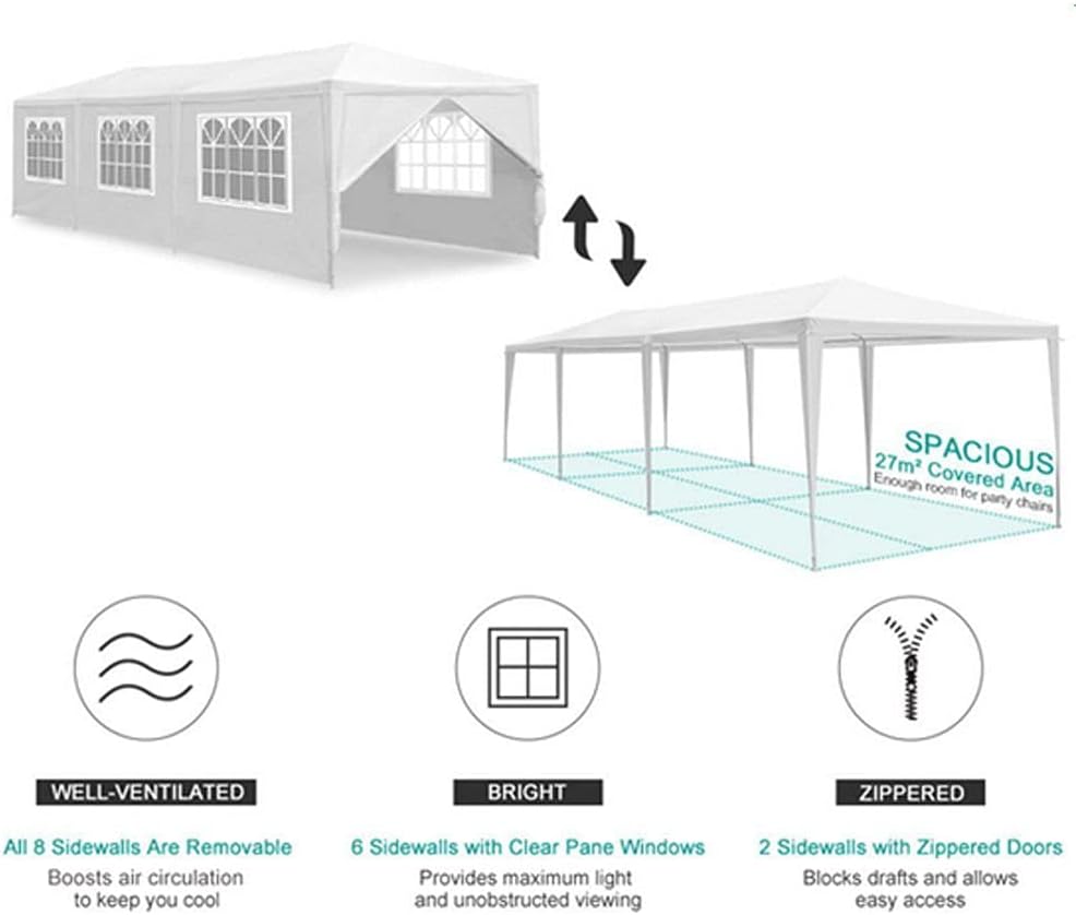 10x30 Canopy Tent with 8 Removable Walls Z79438