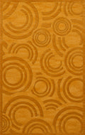 Butterscotch Circles Loops Area Rug 3' x 5' Rectangle E718358