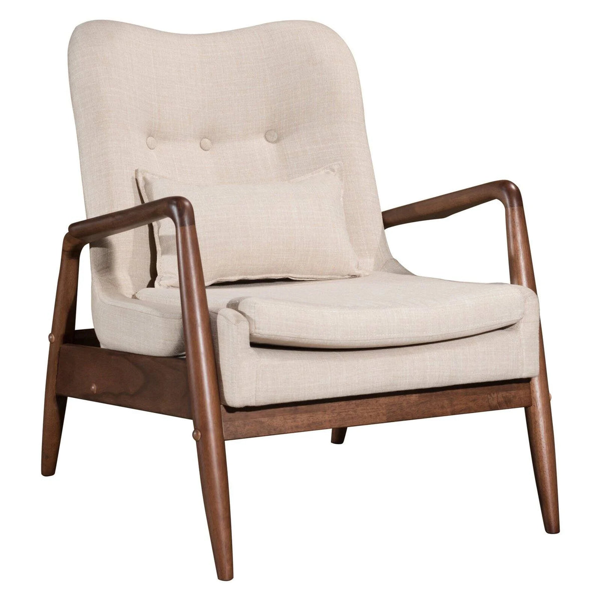 Black Lounge Chair and Ottoman B5051