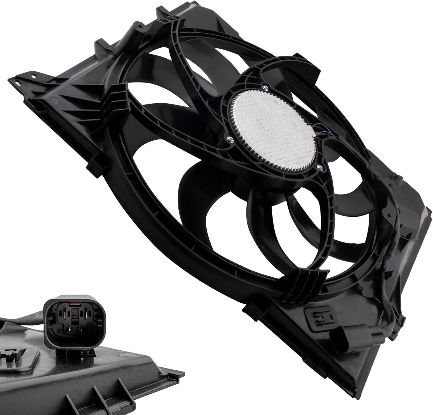 Radiator Cooling Fan Assembly for BMW 3.0L N52N Engine S1447