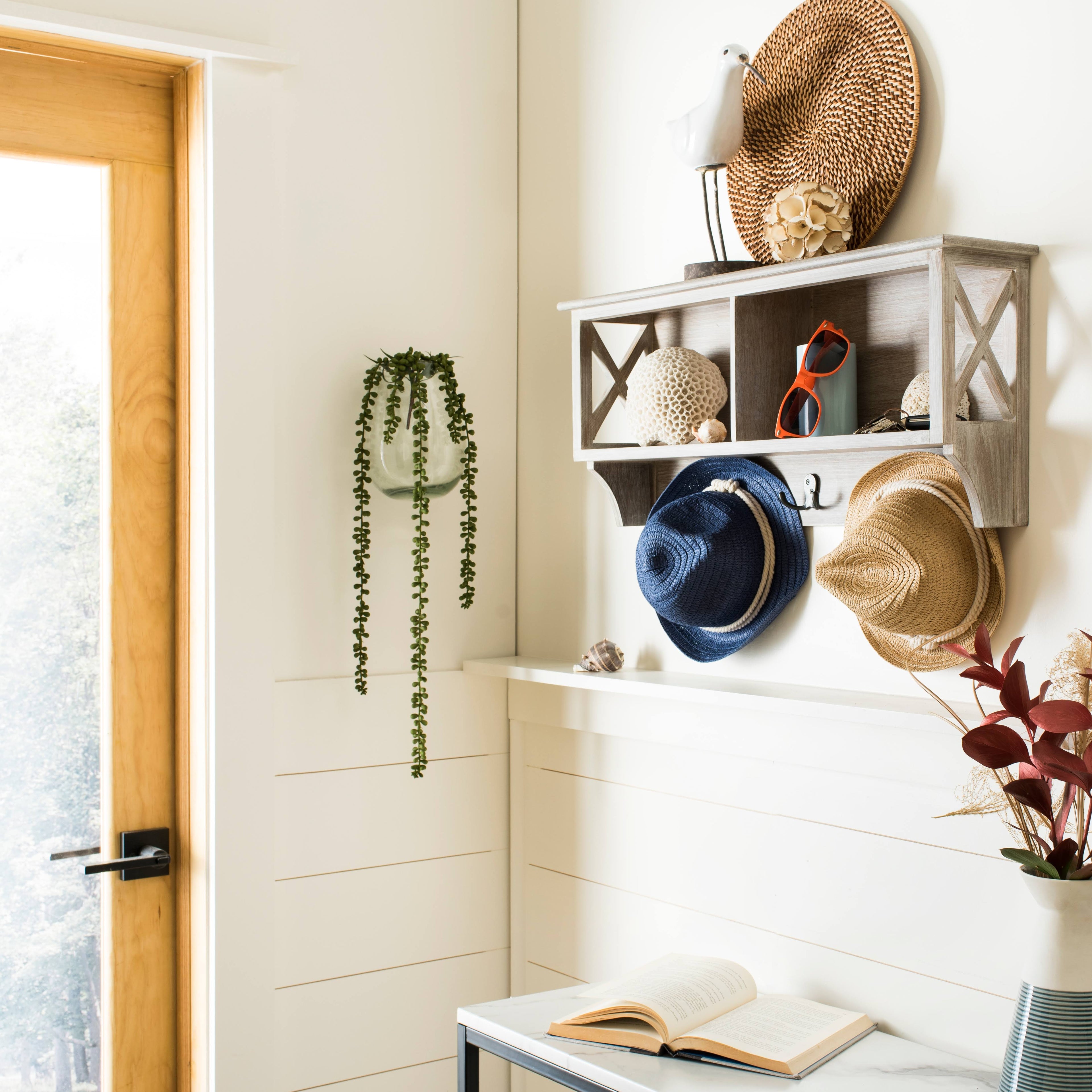 Grey Hanging Storage Wall Rack G836