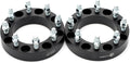 Black Forged 8x170 to 8x6.5 Wheel Adapters 1.5 Inch with 14x1.5 Studs Pack of 2 R19044