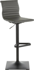 Black Metal Grey PU Barstool U660