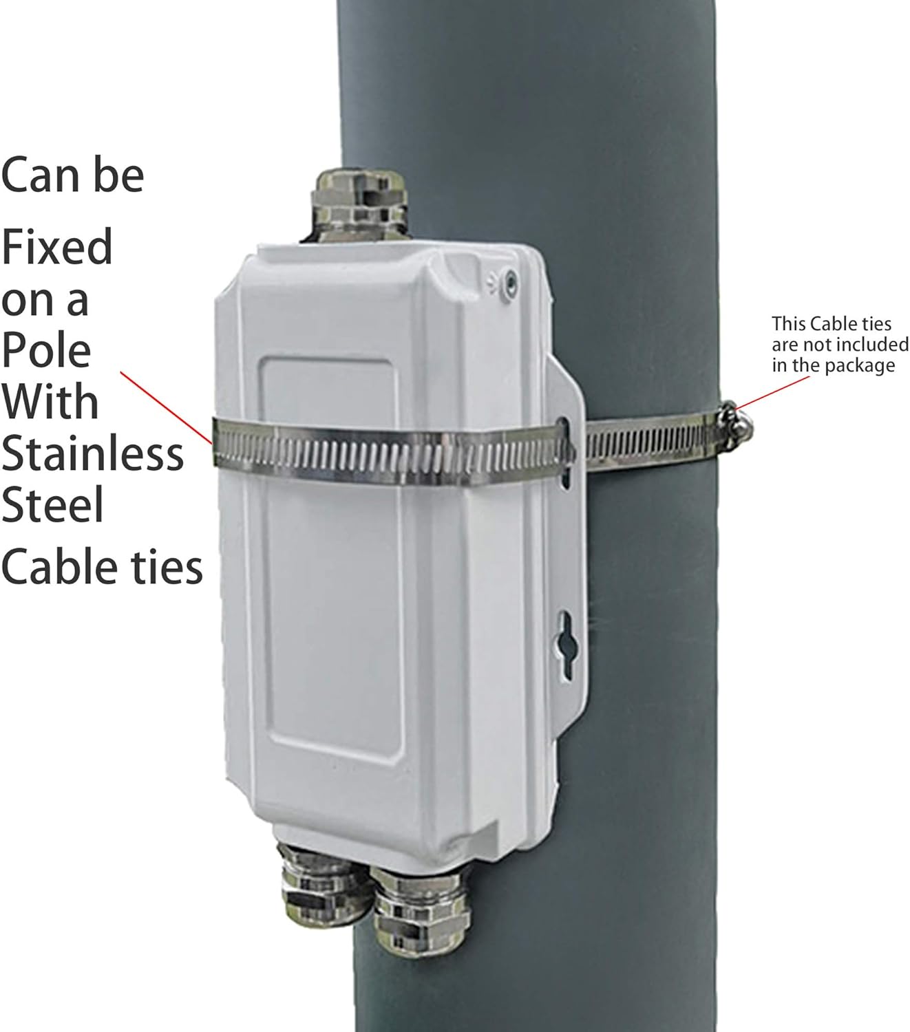 2 Port Outdoor Gigabit PoE Extender Repeater, 45W*2 PoE Output, Aluminium Housing IP67 Waterproof Z453