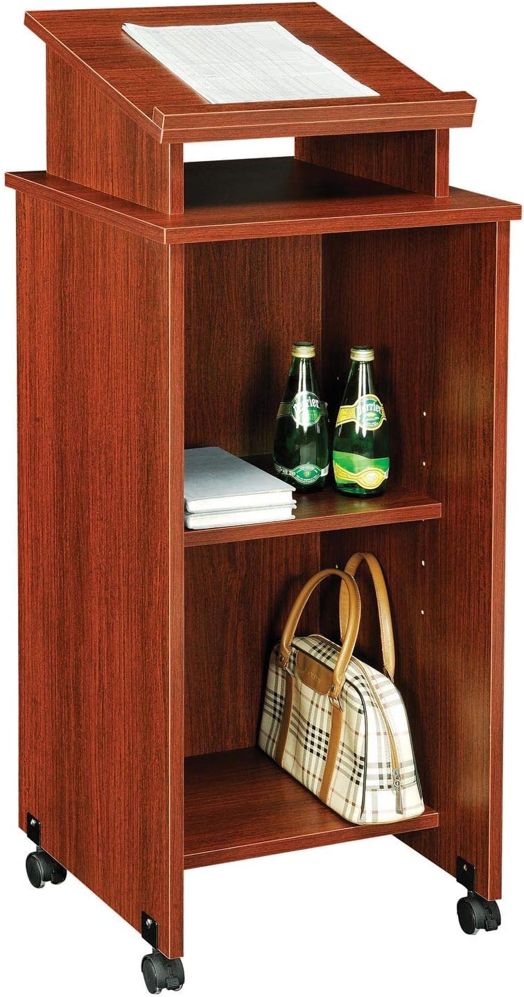 Mahogany Mobile Lectern T557419