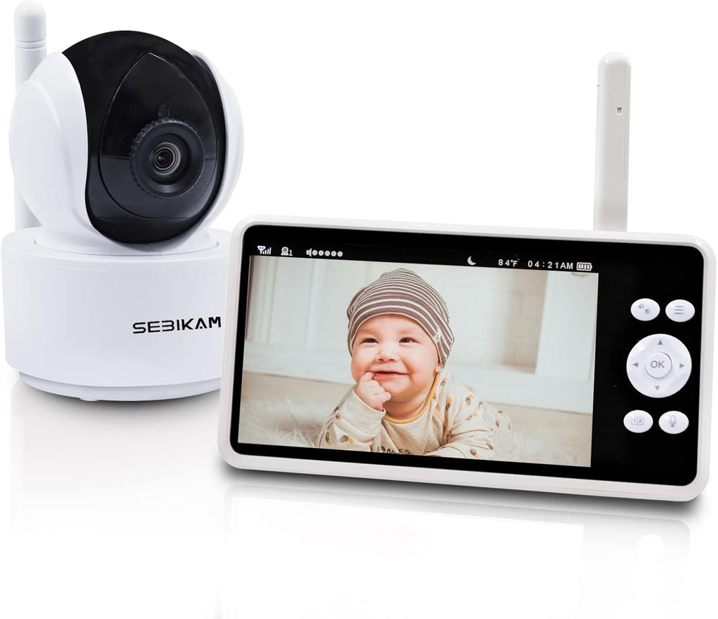 5 inch 720p Video Baby Monitor with 1080P Pan-Tilt-Zoom Camera X275