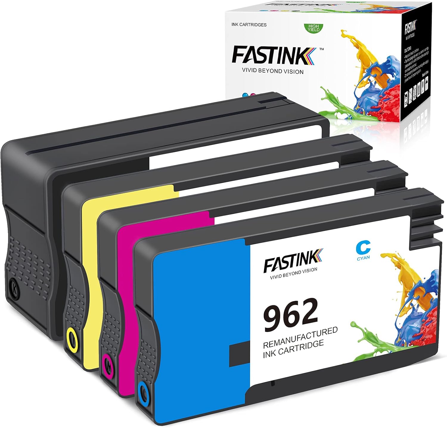 HP 962XL Ink Cartridges Combo Pack Black C/M/Y Pack of 2 S603460