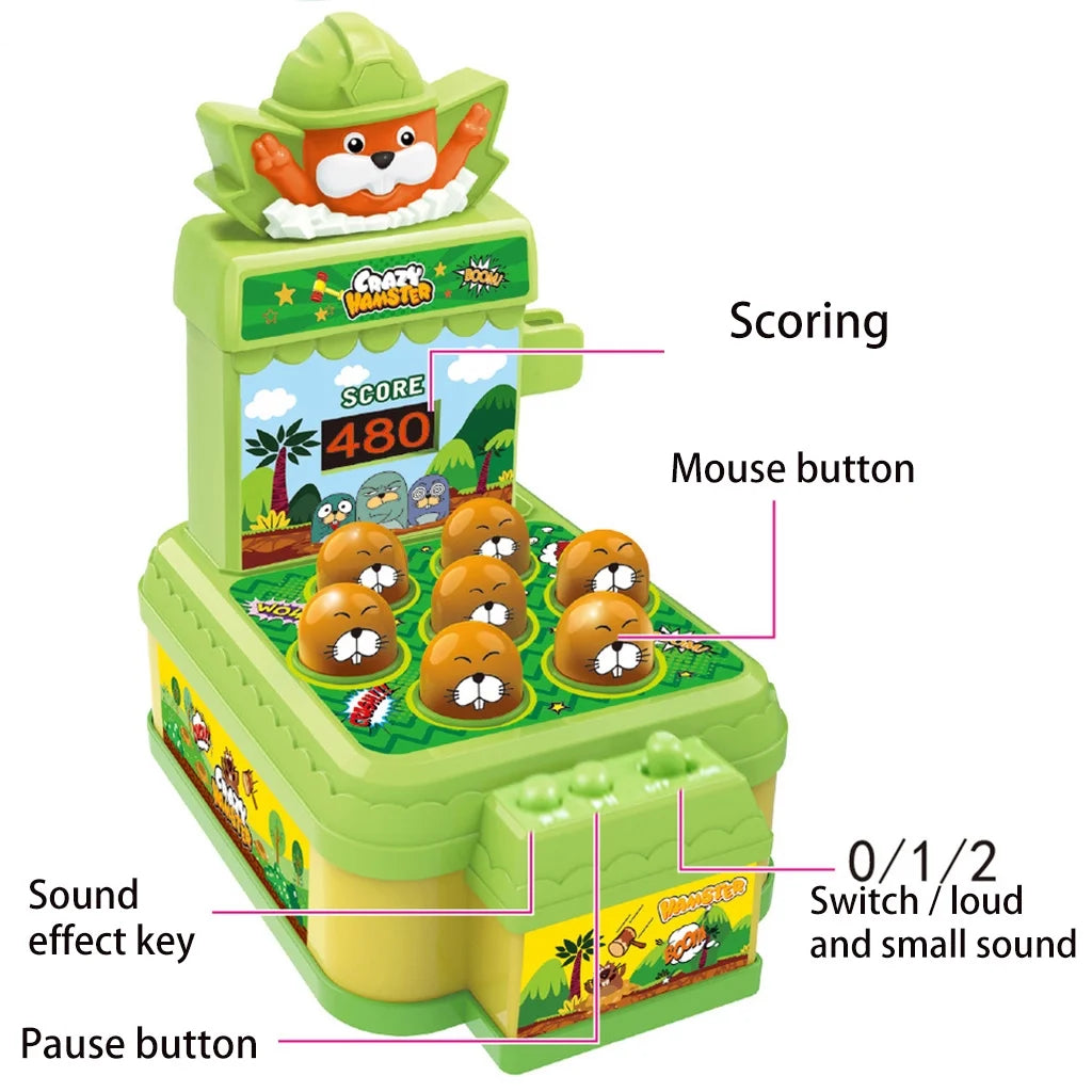 Whack A Mole Game Electronic Kids Board Games Arcade Game Boys Toys H5352