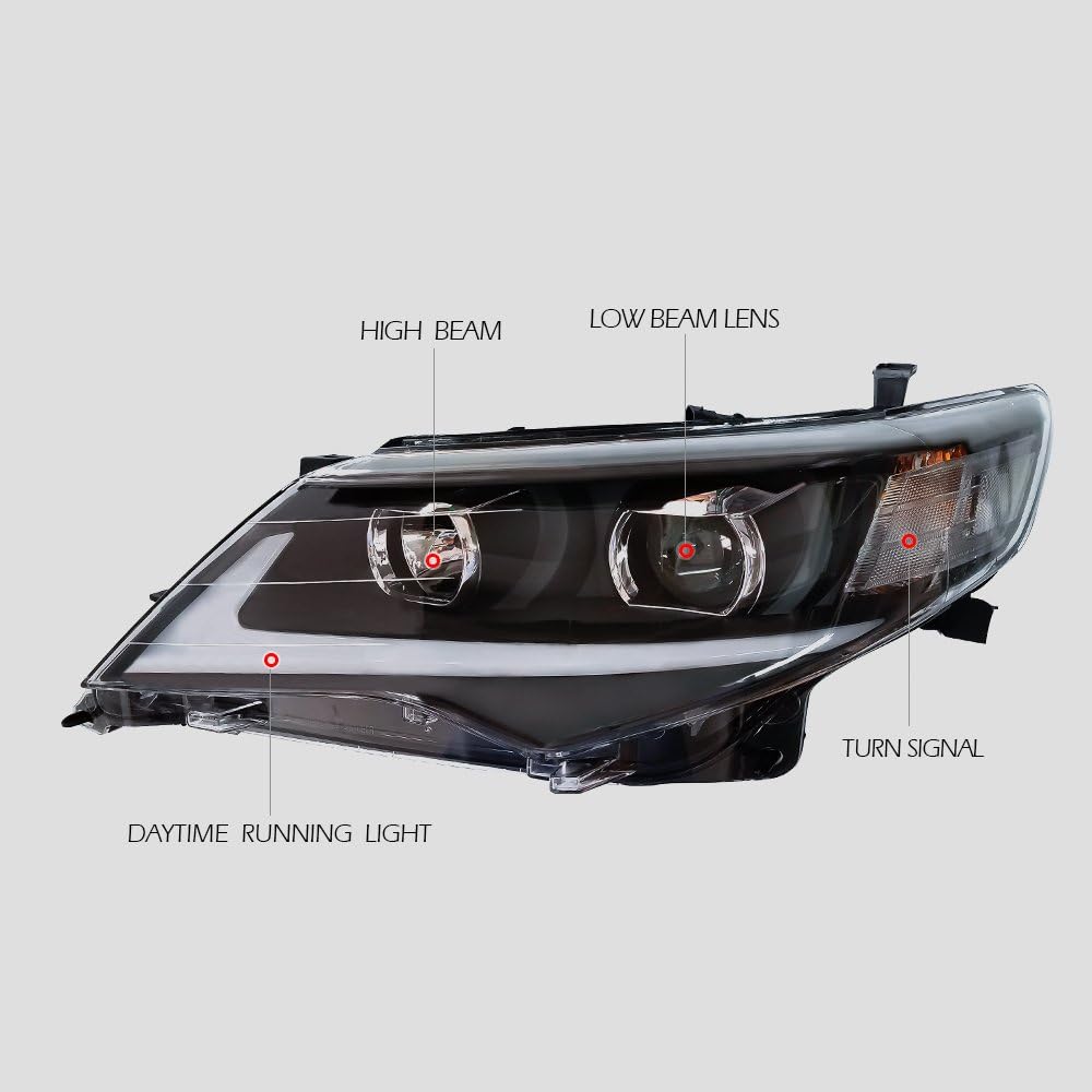 Compatible for 2012-2014 Toyota Camry LED Projector Headlights C5737