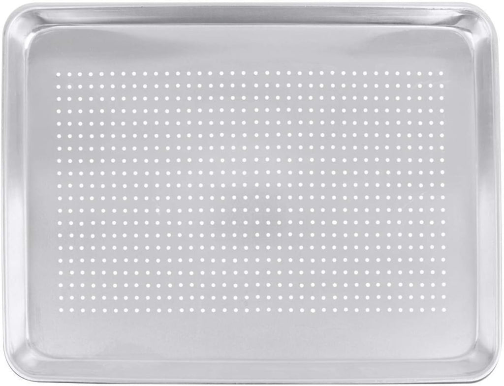 18 x 26 inch Perforated Aluminum Sheet Pan, 19 Gauge, Pack of 2 O440