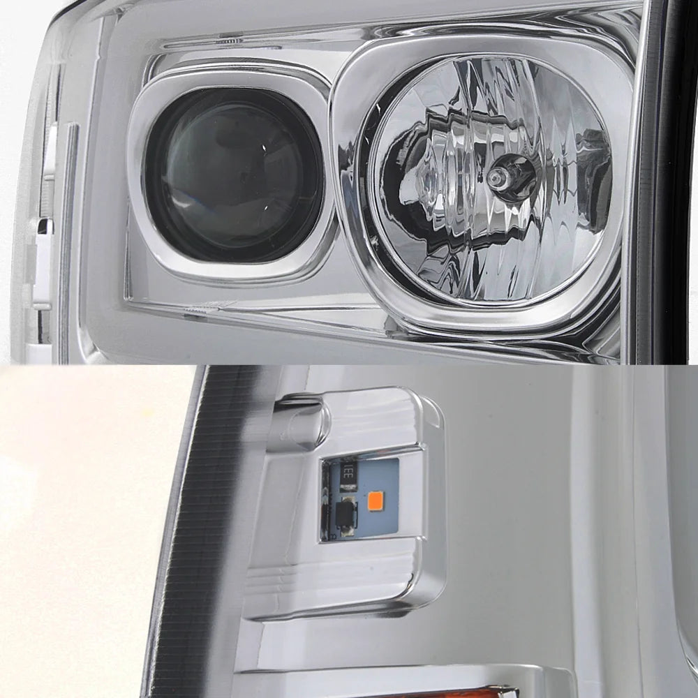LED Tube Bar Projector Headlights Driver and Passenger Side P94215