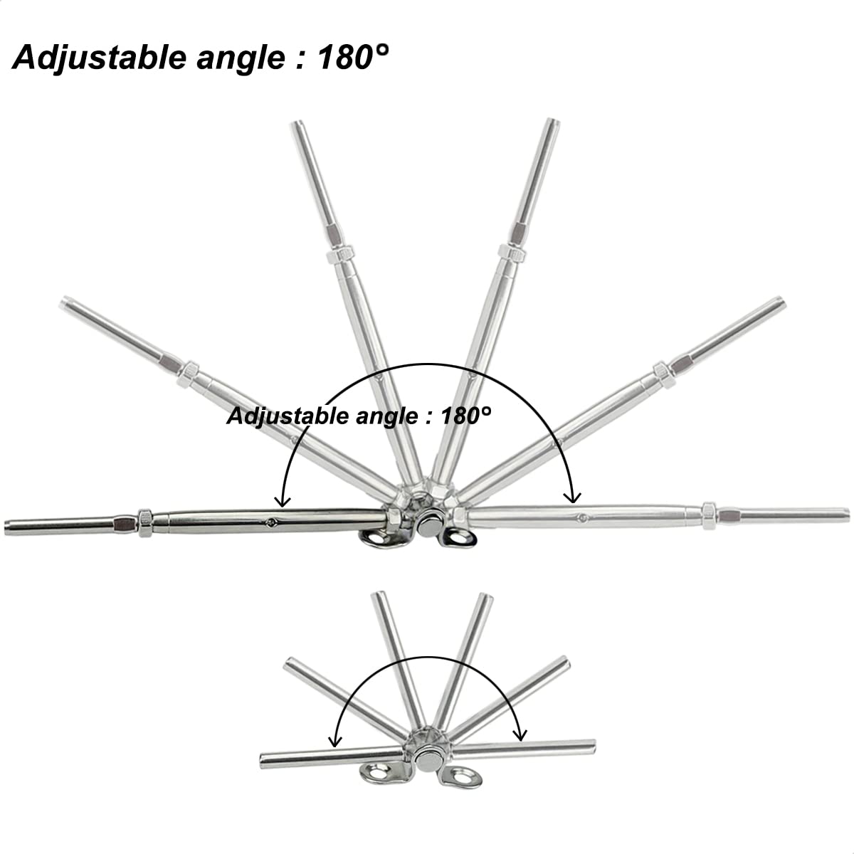 20 Pairs Stainless Steel Cable Railing Kit U1896