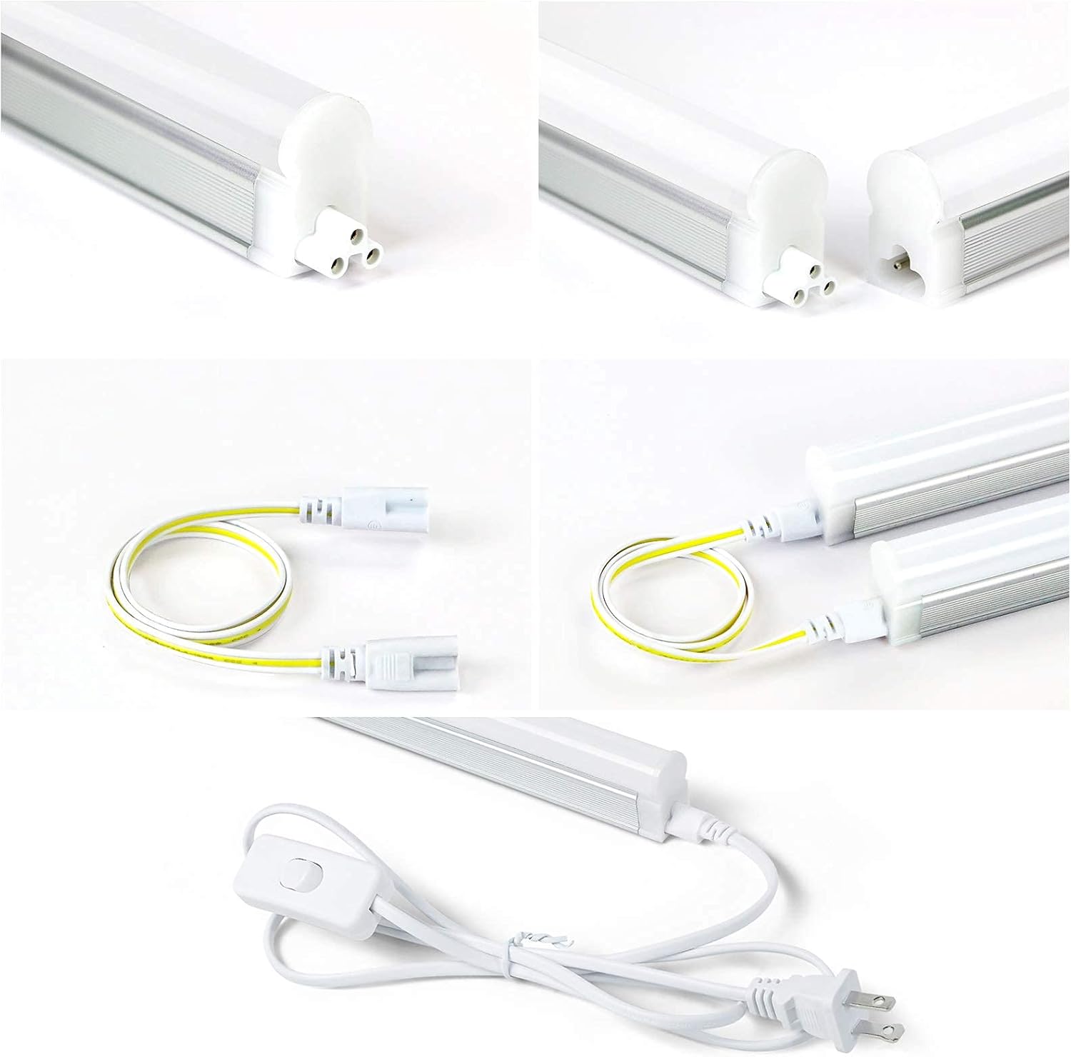 Linkable LED Shop Light 4ft 6500k 2640lm 24w Bright White Pack of 6 J1412