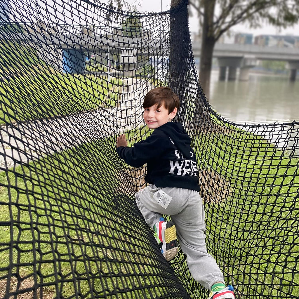 9.8X9.8 FT Kids Playground Net Heavy Duty Climbing Cargo Net I81773