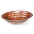 Copper Oval Undermount Bathroom Sink O1802