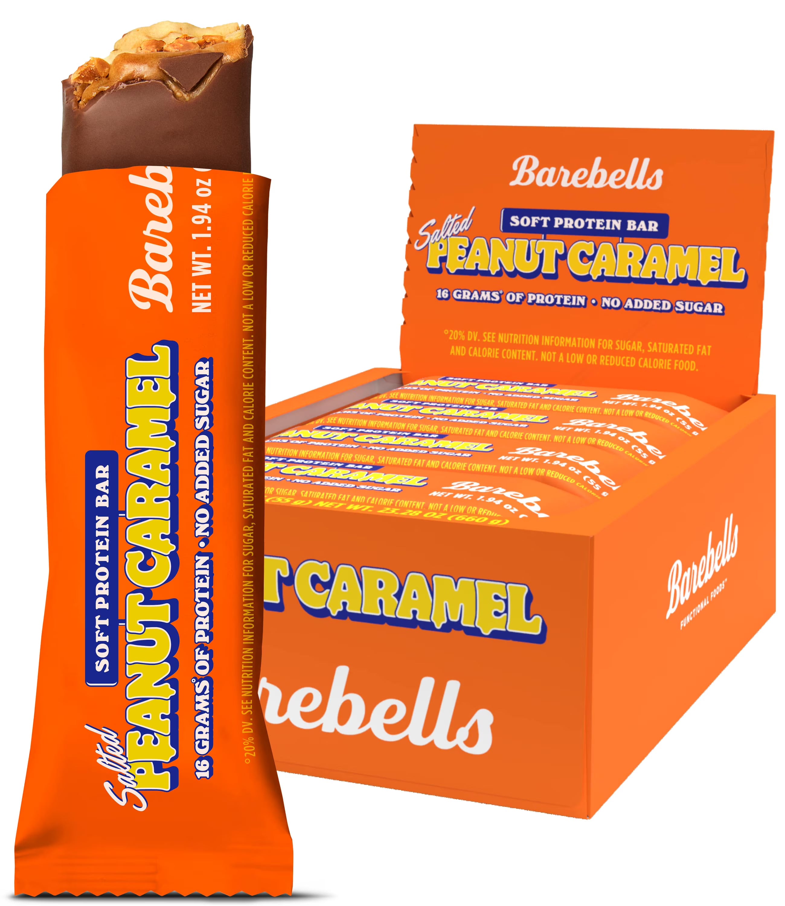 Salted Peanut Caramel Protein Bars, 12 Count, 1.9oz O1174