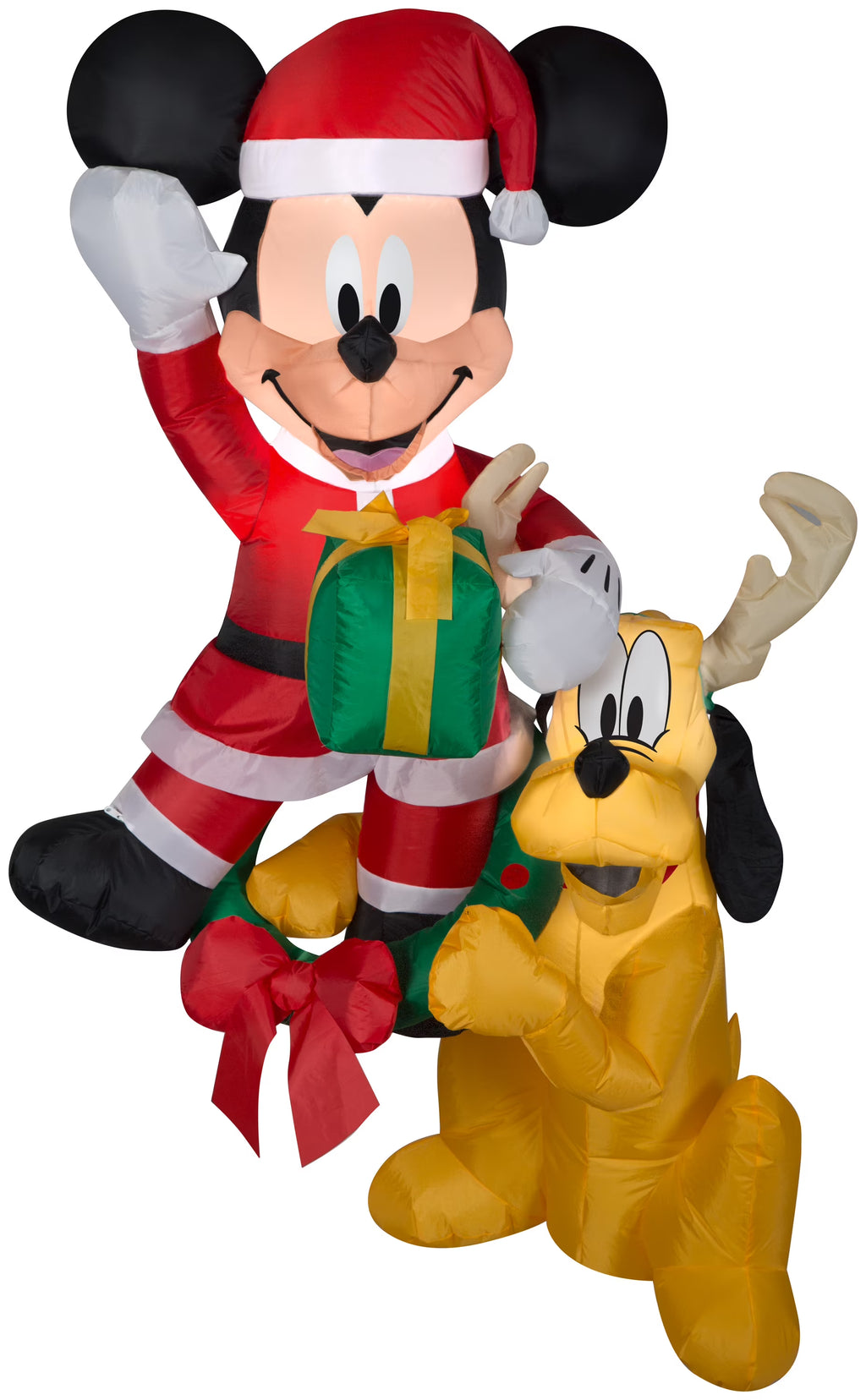 Multicolored 5 ft Tall Inflatable Hanging Mickey and Pluto S498141