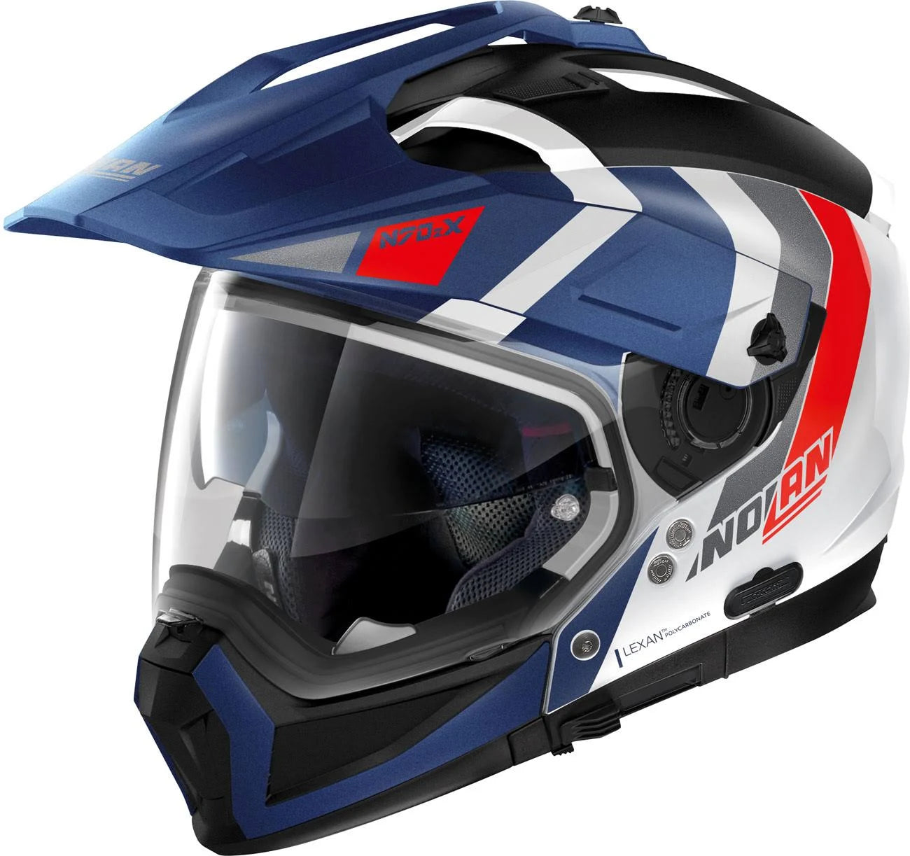 Blue Red Metal White Size XL Helmet I83641
