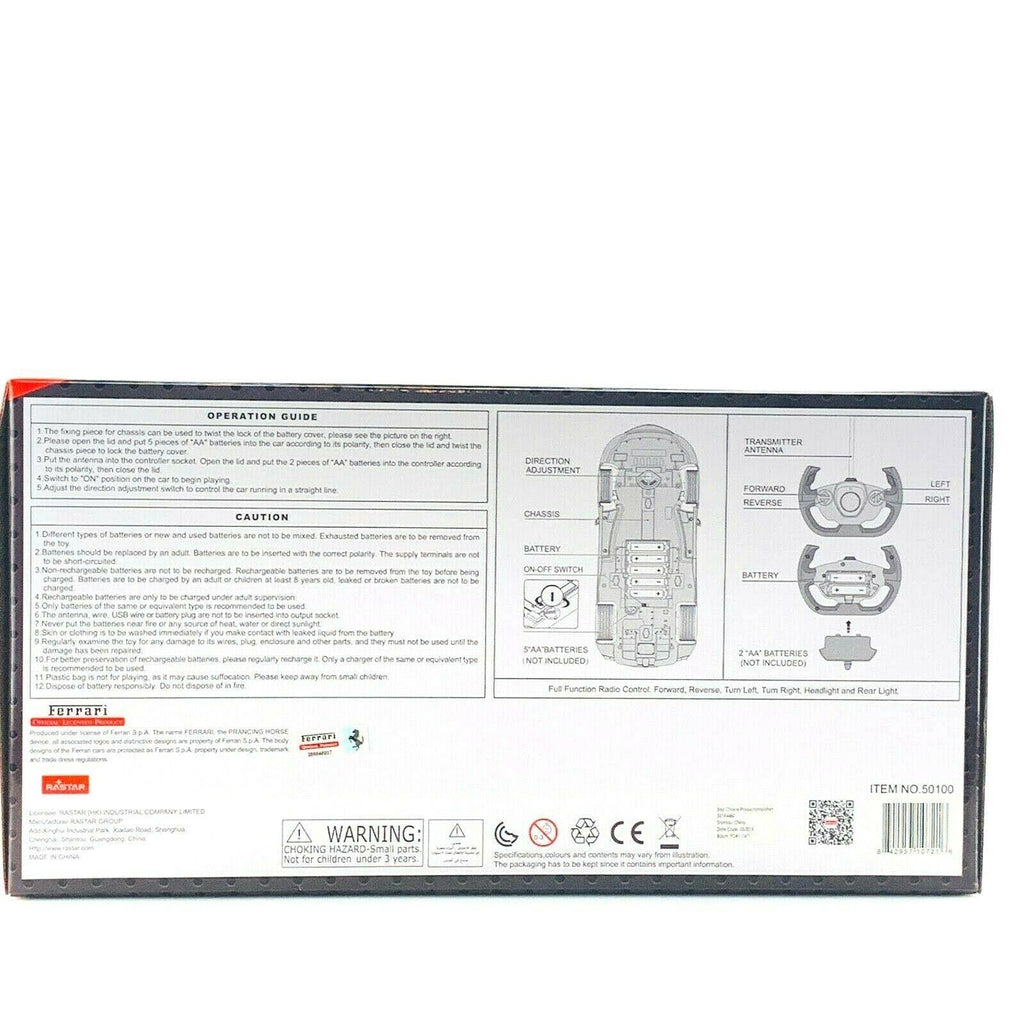 1/14 Scale Licensed Remote Control La Ferrari Model RC Car T95057