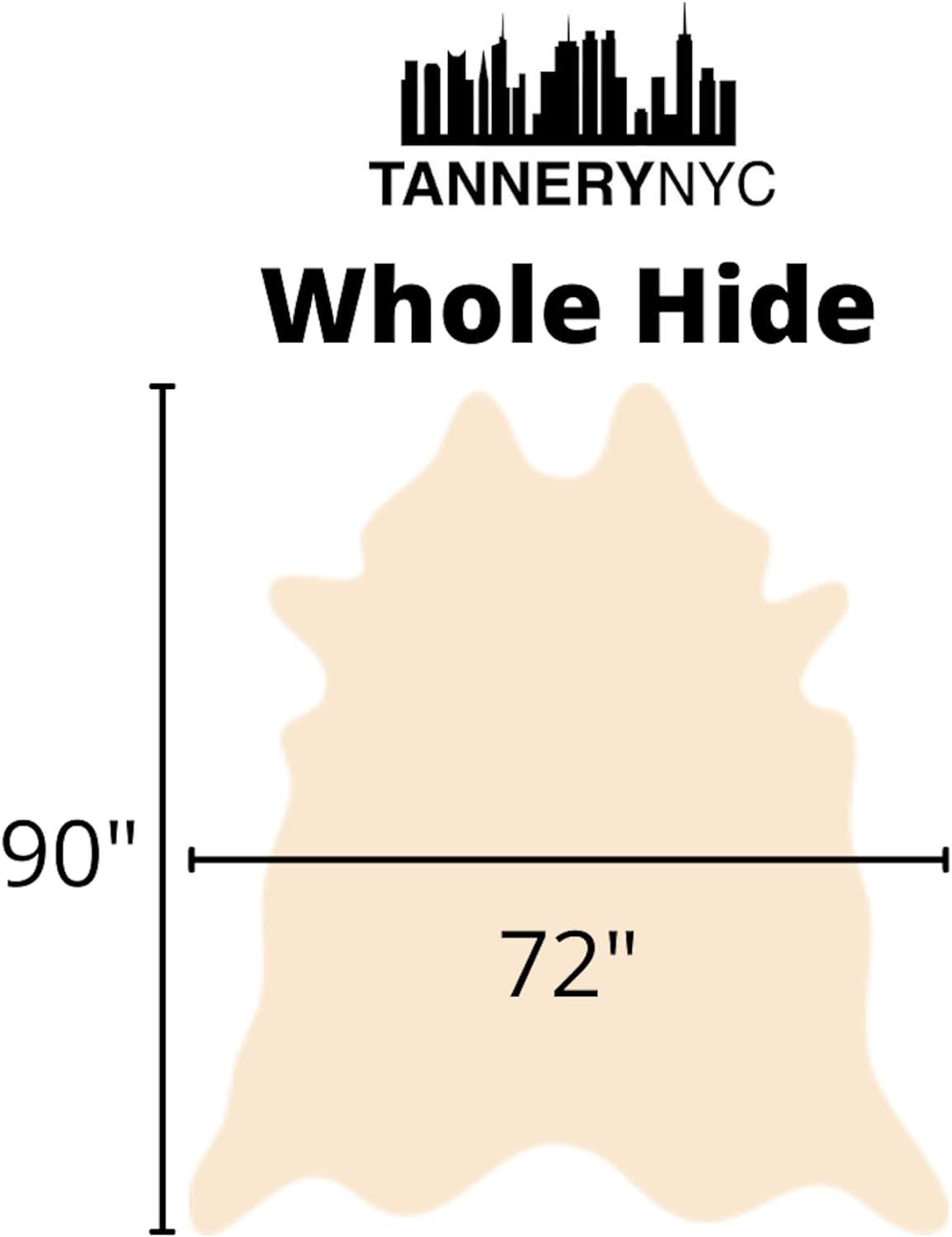 Black Cowhide Leather Whole Hides 40 Sq Ft U752187