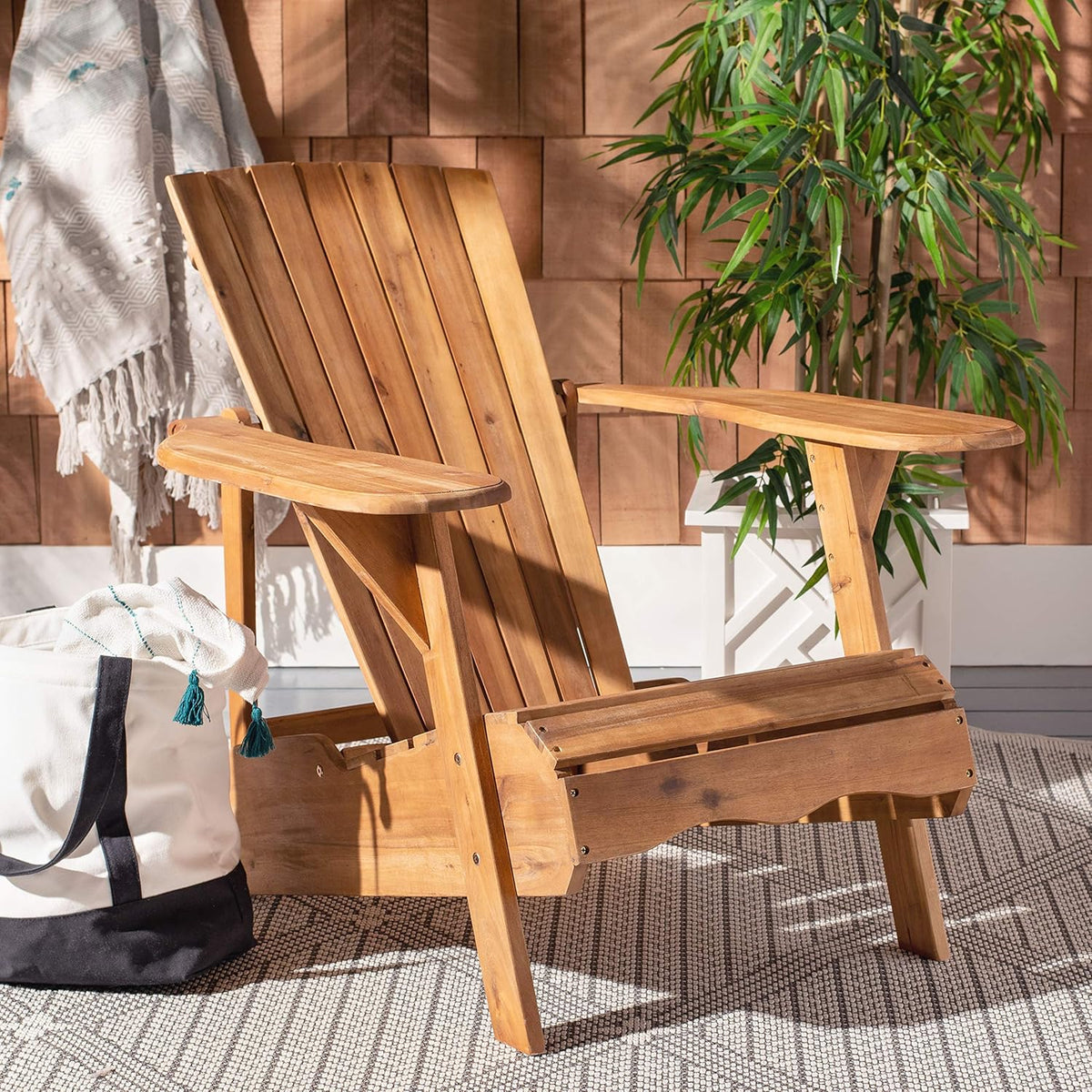 White Acacia Wood Adirondack Chair D3757
