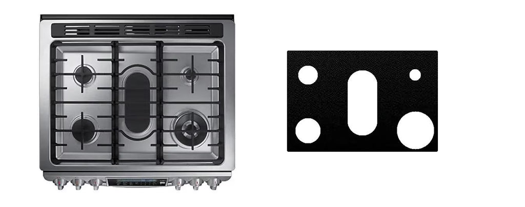 Reusable Burner Liner Splatter Guard Cover for Gas Range Stove M452