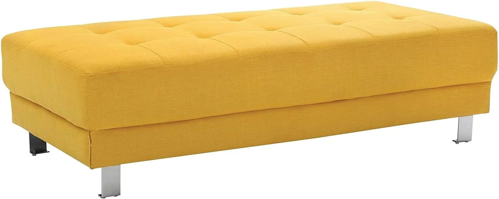 Orange Twill Fabric Ottoman N340763