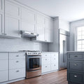 White 30x22 Under Cabinet Range Hood O7955