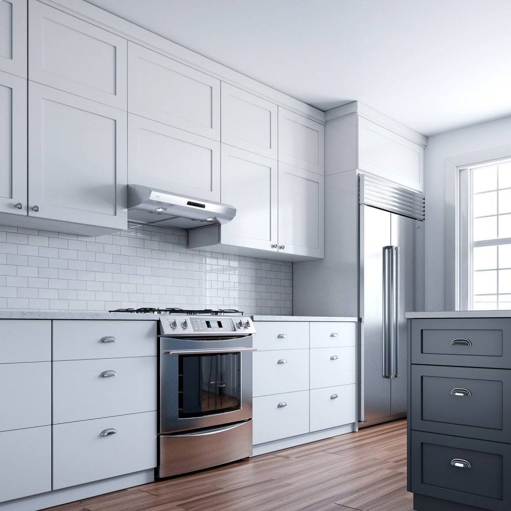 White 30x22 Under Cabinet Range Hood O7955