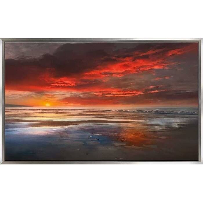 Red Canvas in Floating Frame Z570986