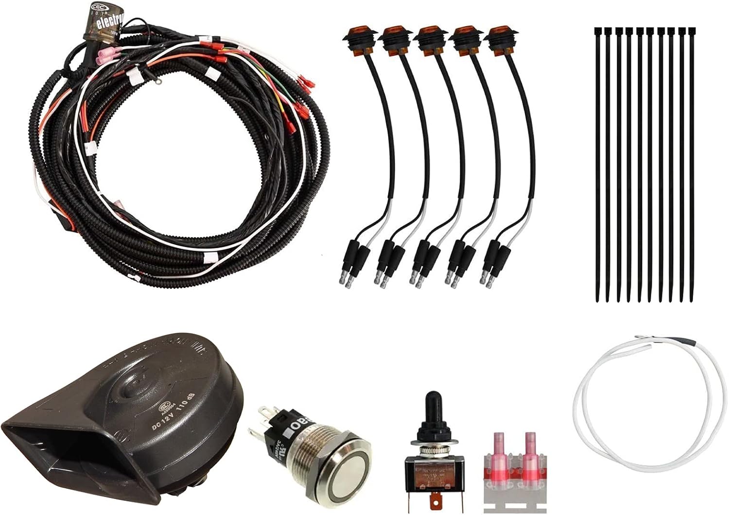 Turn Signal Kit with Toggle Switch and Dash Horn W971511