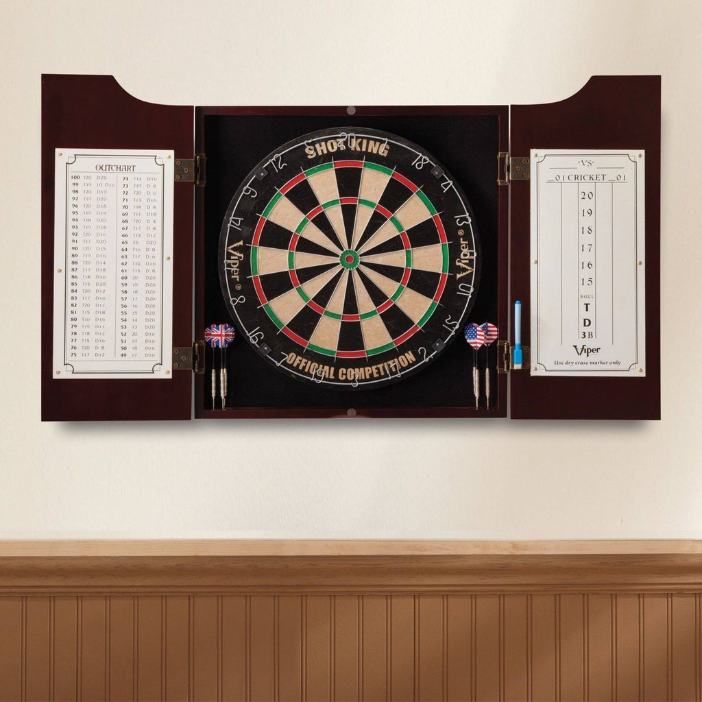Sisal/Bristle Steel Tip Dartboard & Cabinet Bundle K732254