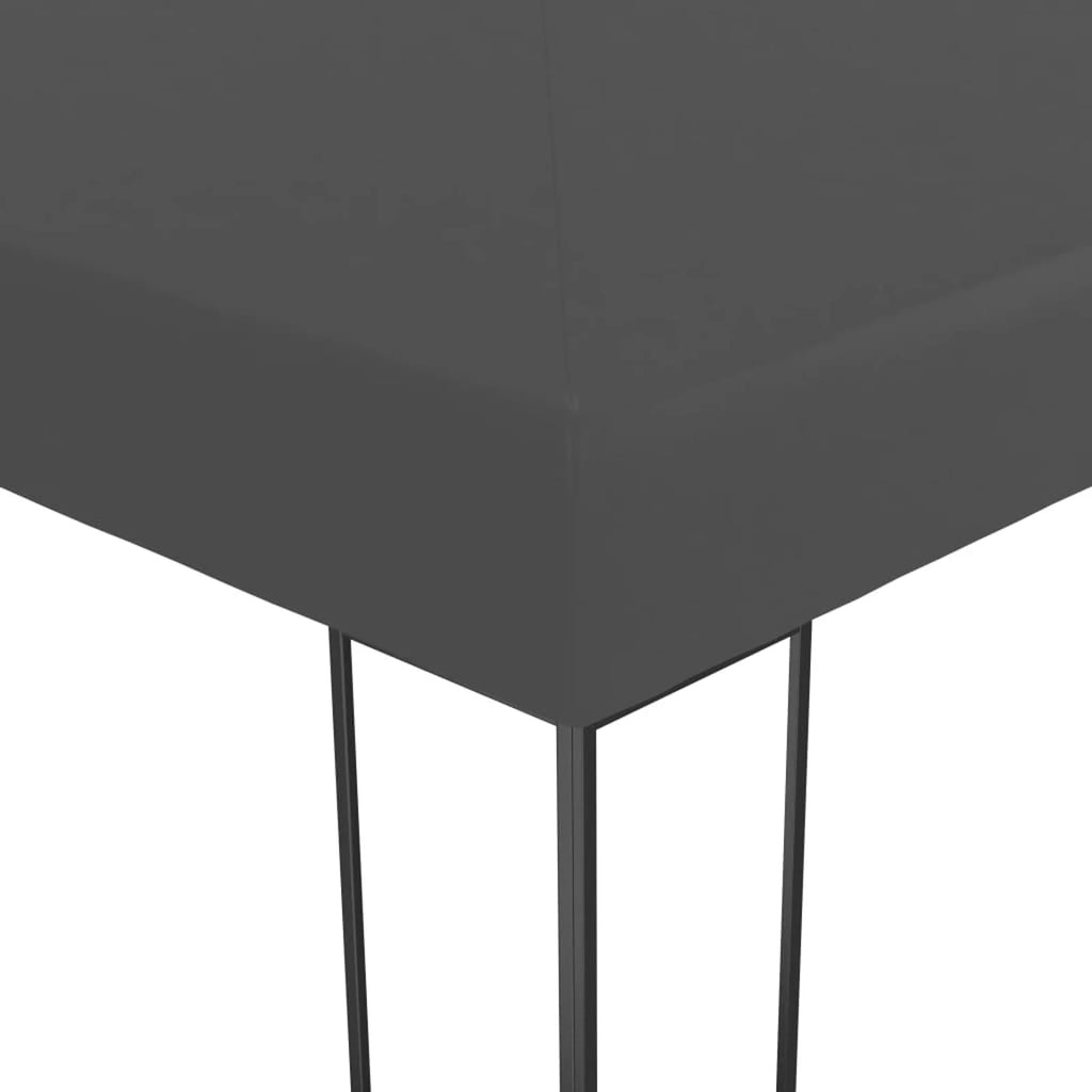Outdoor Gazebo Canopy Steel Frame Anthracite 236.2 x 118.1 x 106.2 Inches Z2272