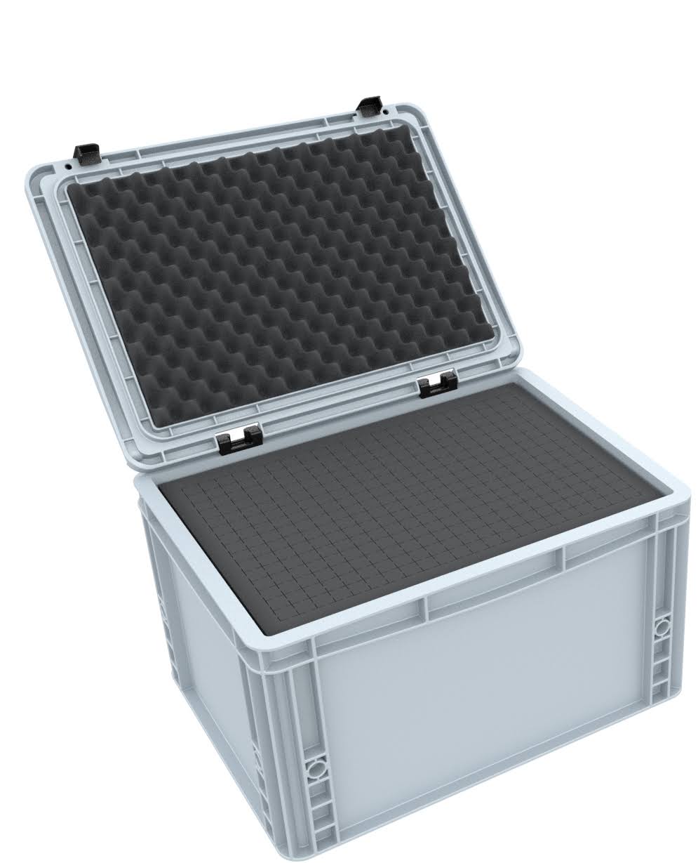Eurocontainer Case 400 x 300 x 235 mm with Pick and Pluck Foam I466