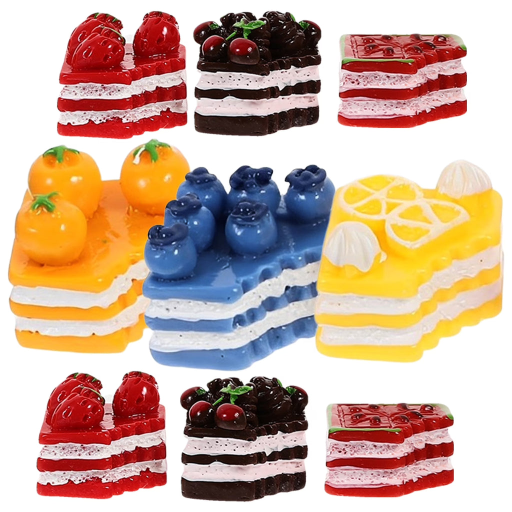 12 Pcs Simulated Mini Cake Ornaments Desserts Model I42236