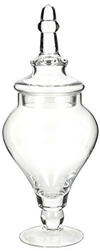 Glass Apothecary Jars, Clear, Set of 3 D949669