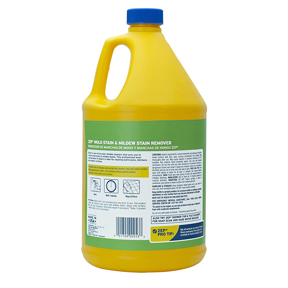 Mold and Mildew Stain Remover 1 Gal (Case of 4) with Bleach Resistant Sprayer Bottles (Case of 12) L21979